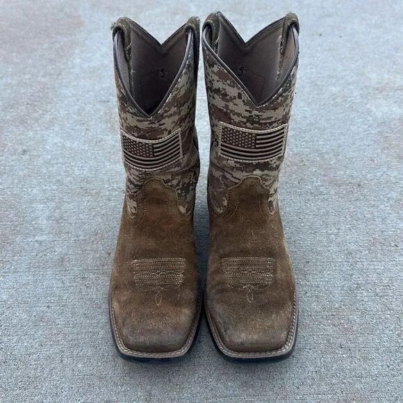 Ariat Sport Patriot Boot Brown Leather Men’s Size 5 - Picture 3 of 12